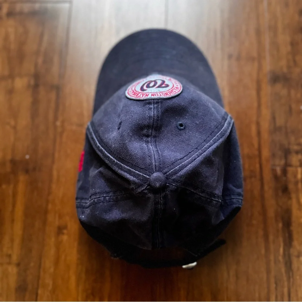 MLB Major League Baseball Washington Nationals Navy Blue Dad Hat Adjustable Cap